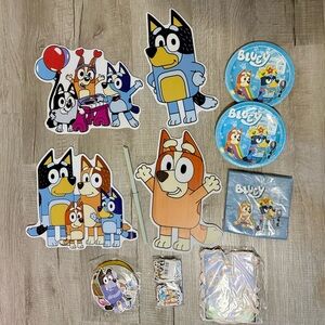 Birthday Party Supplies Set - Bluey